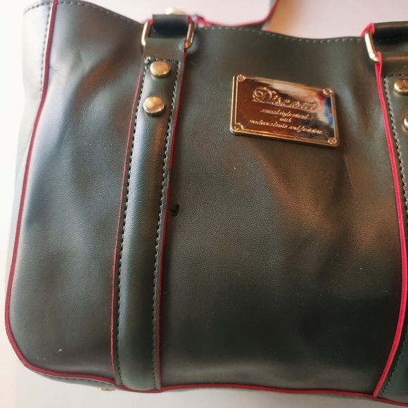 Authentic Discoat bag dark polo green colour heavy quality plus very unique look - Picture 10 of 12